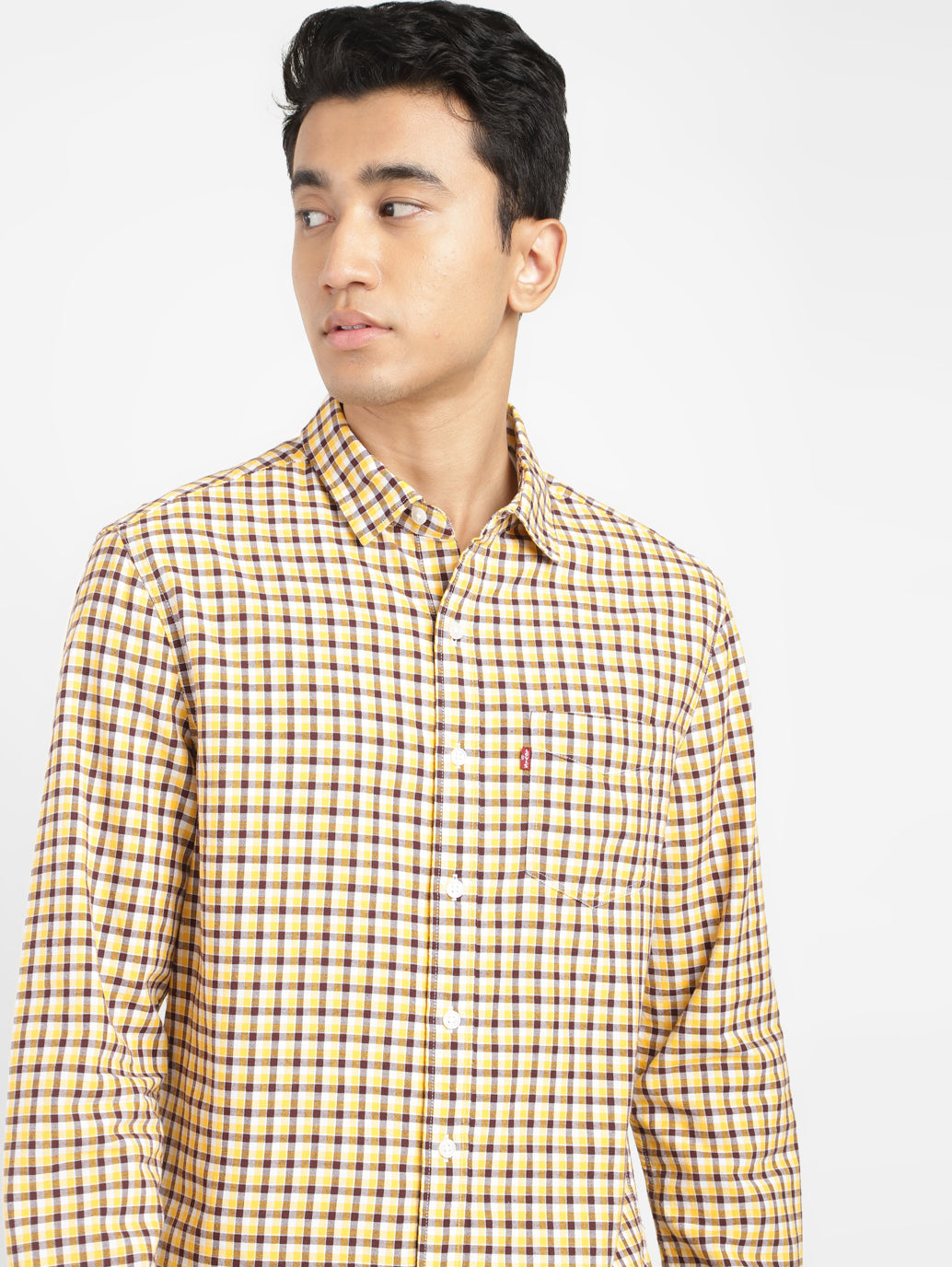 Men's Checkered Slim Fit Shirt