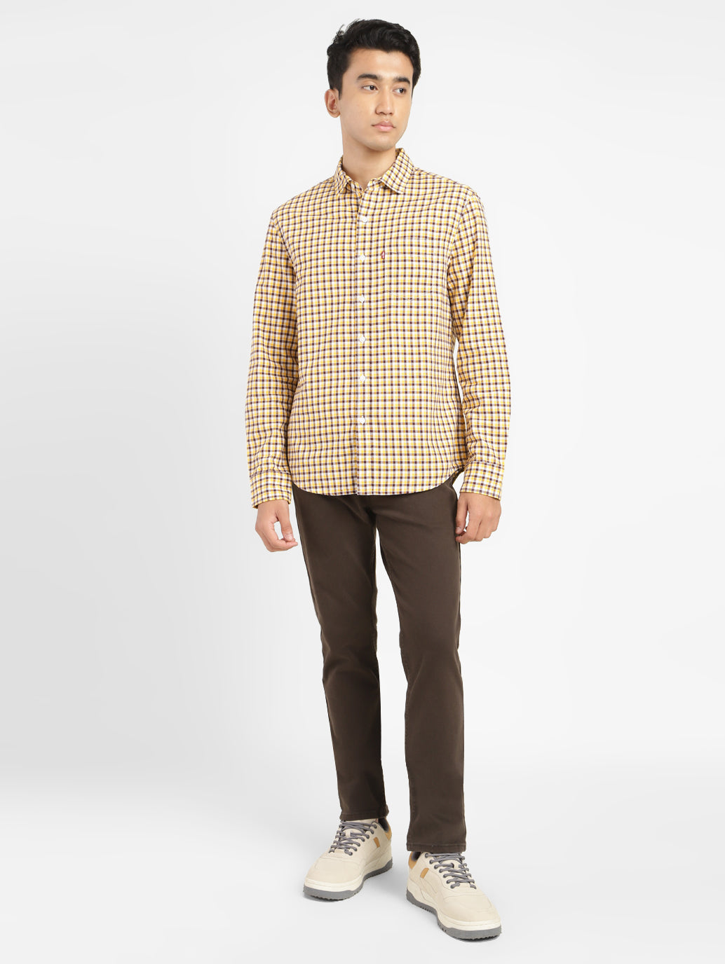 Men's Checkered Slim Fit Shirt