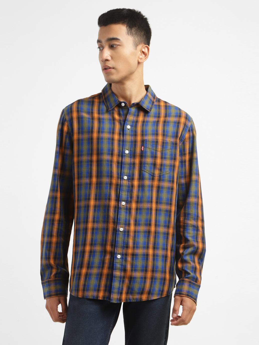 Men's Checkered Slim Fit Shirt