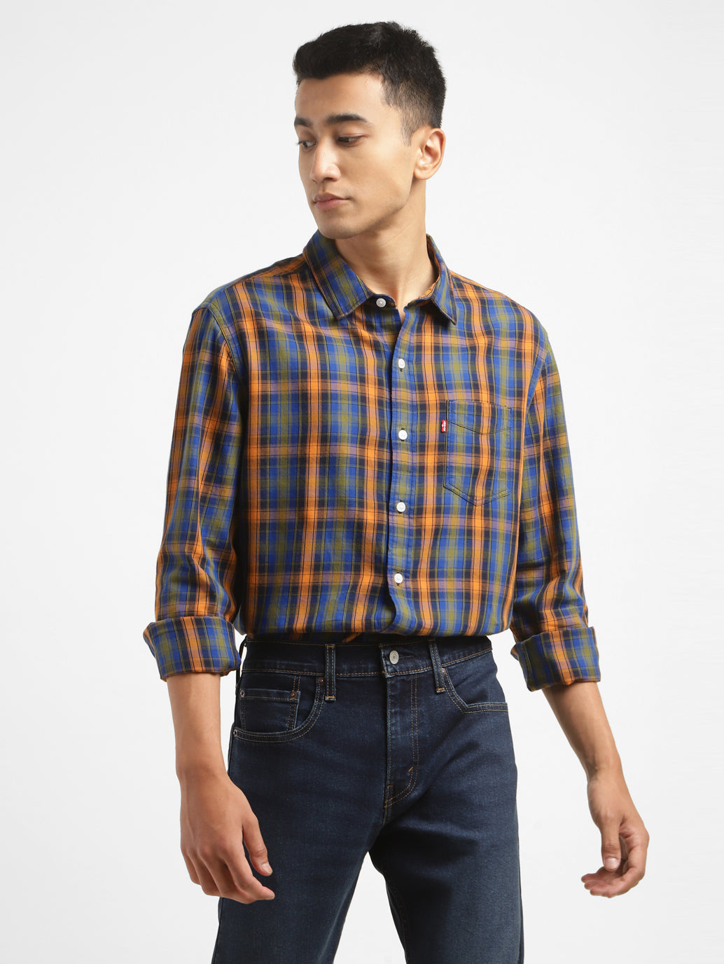 Men's Checkered Slim Fit Shirt