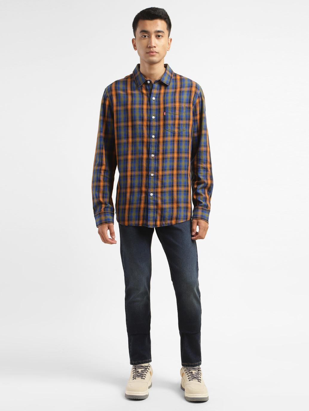 Men's Checkered Slim Fit Shirt