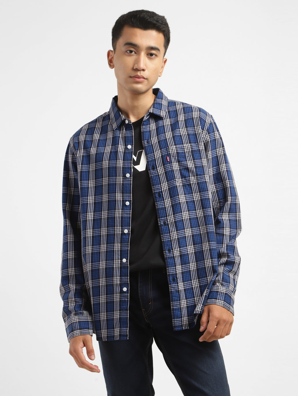 Men's Checkered Slim Fit Shirt