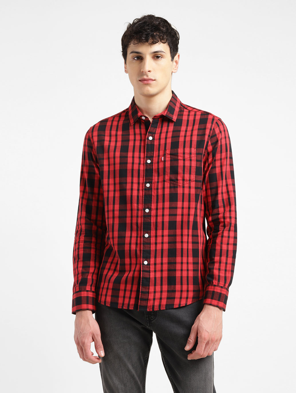 Men's Checkered Slim Fit Shirt