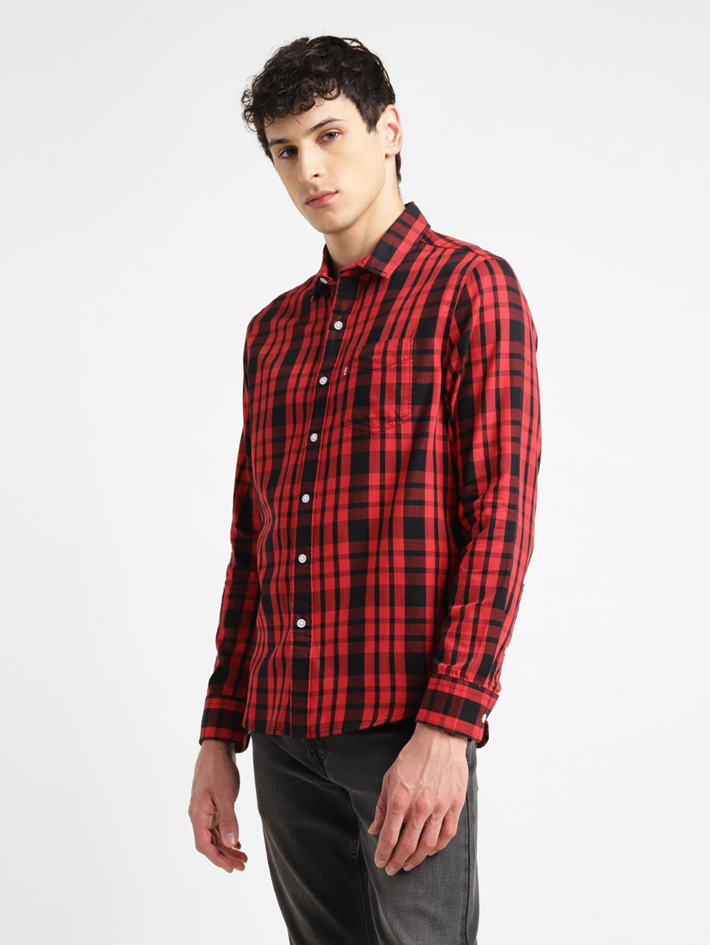 Men's Checkered Slim Fit Shirt