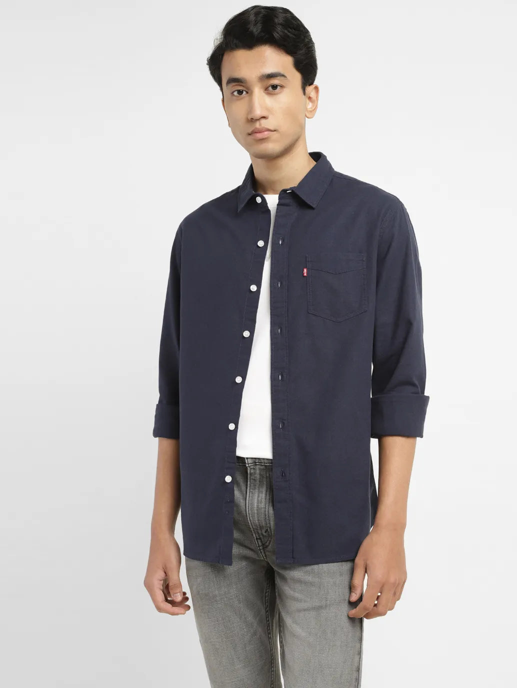 Men's Solid Slim Fit Shirt