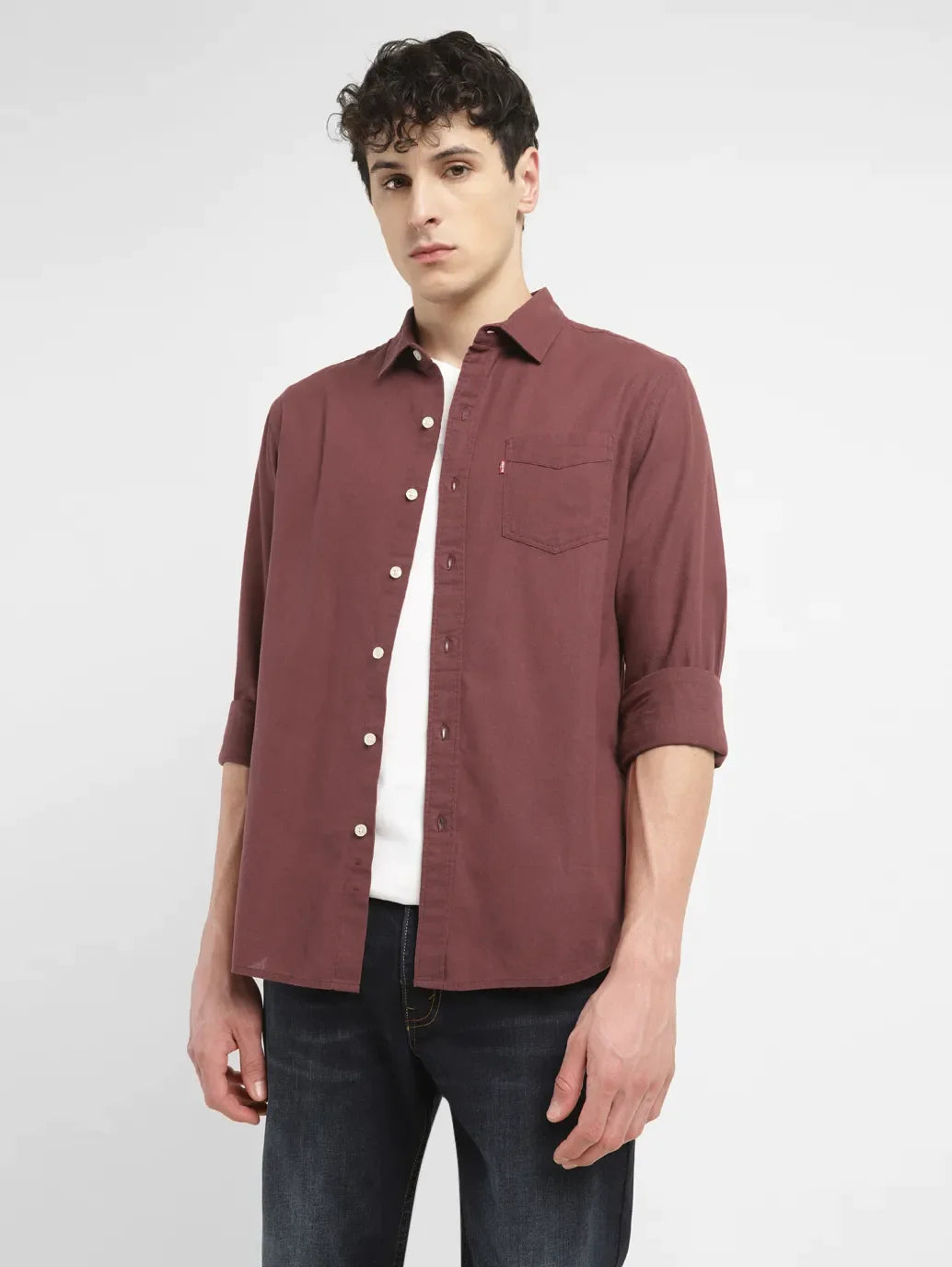 Men's Solid Slim Fit Shirt