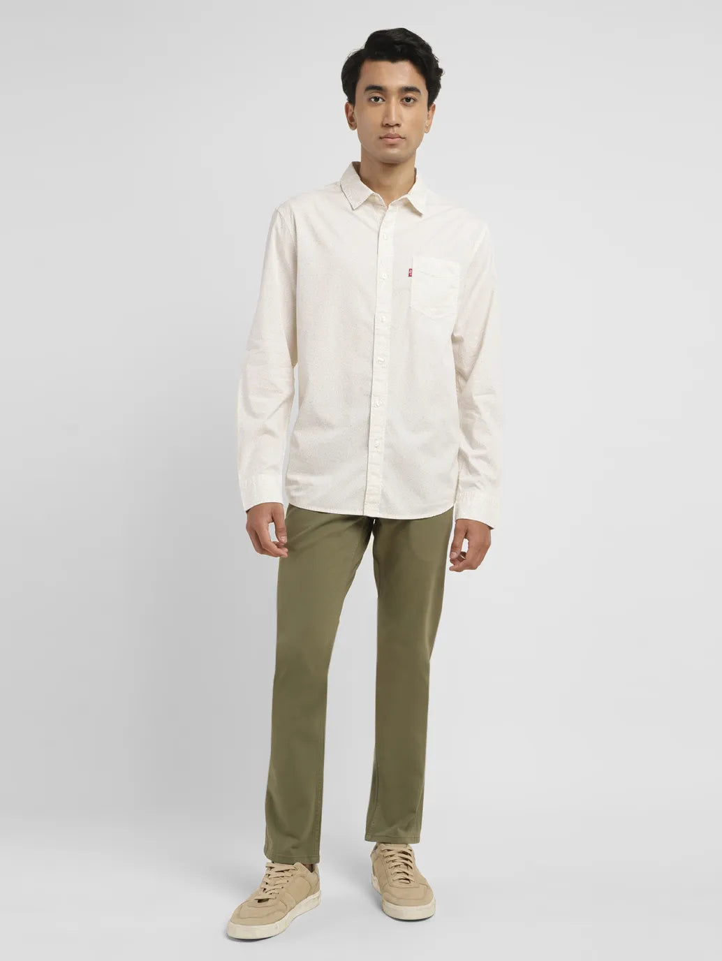Men's Floral Print Slim Fit Shirt