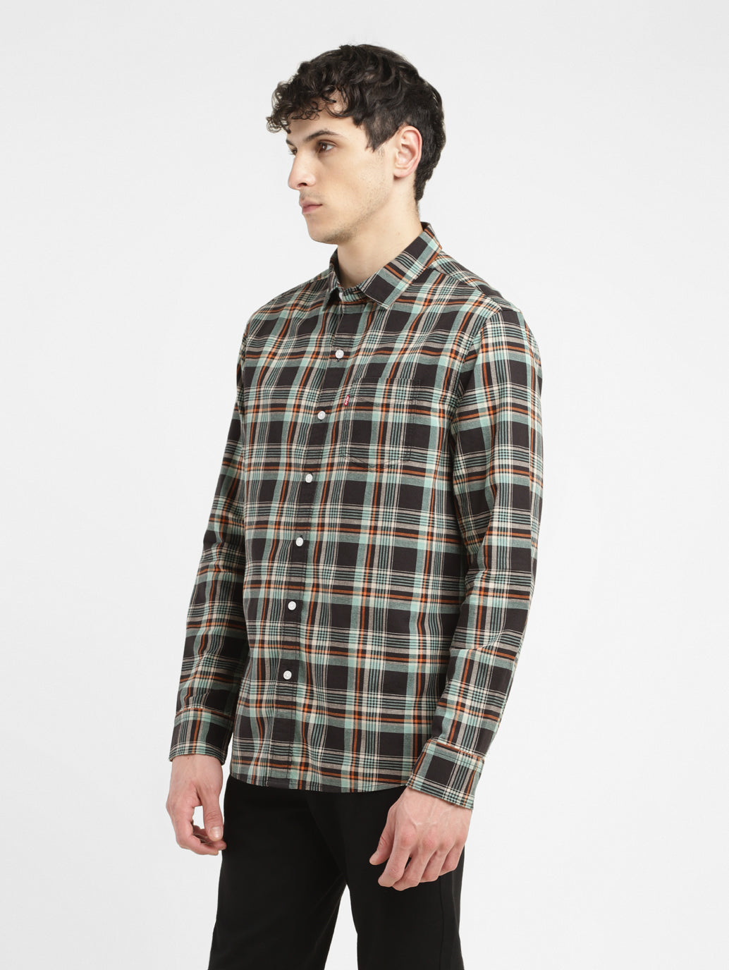 Men's Checkered Slim Fit Shirt