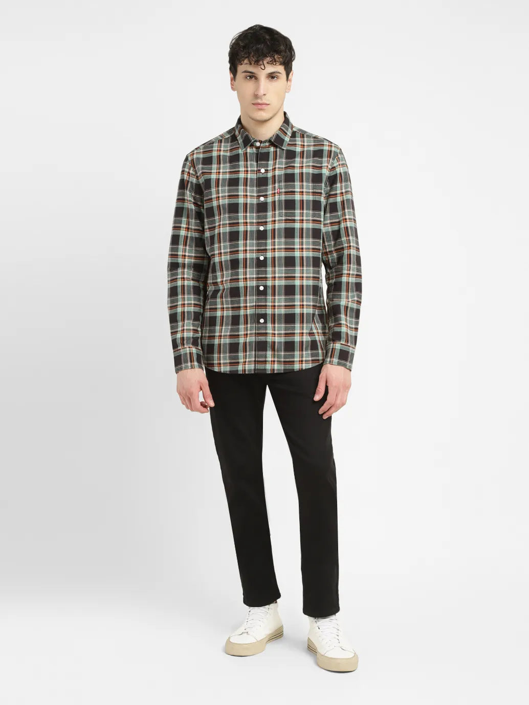 Men's Checkered Slim Fit Shirt