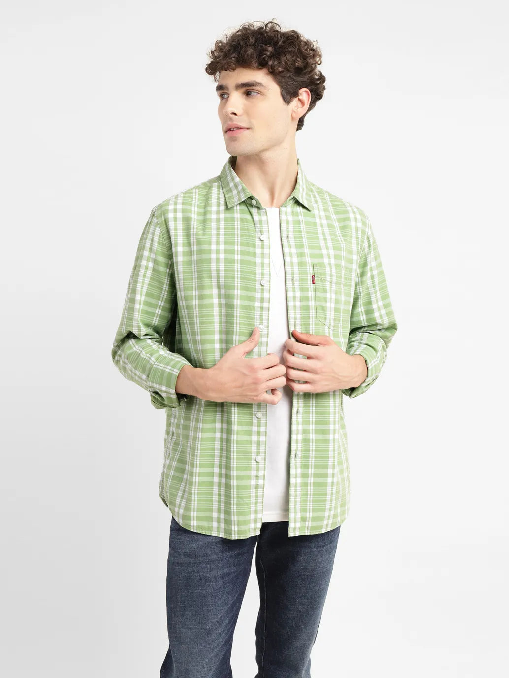 Men's Checkered Slim Fit Shirt