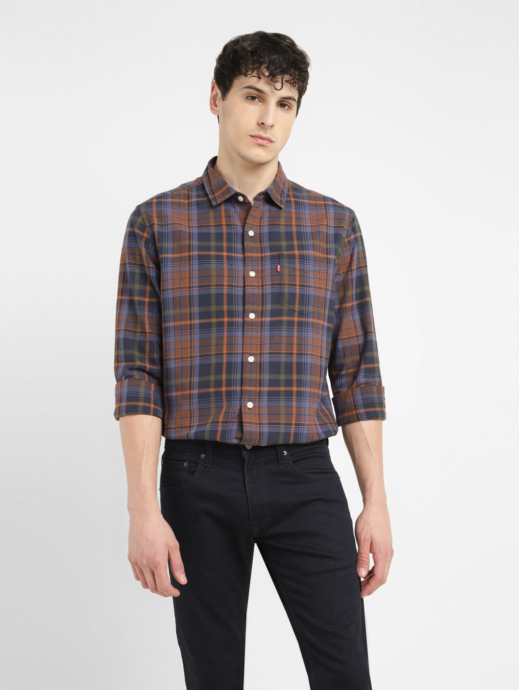 Men's Checkered Slim Fit Shirt