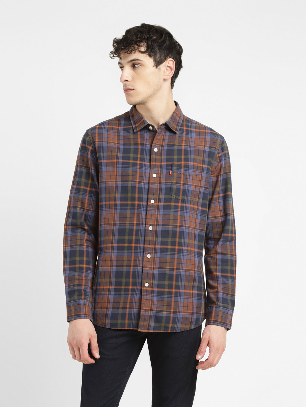 Men's Checkered Slim Fit Shirt