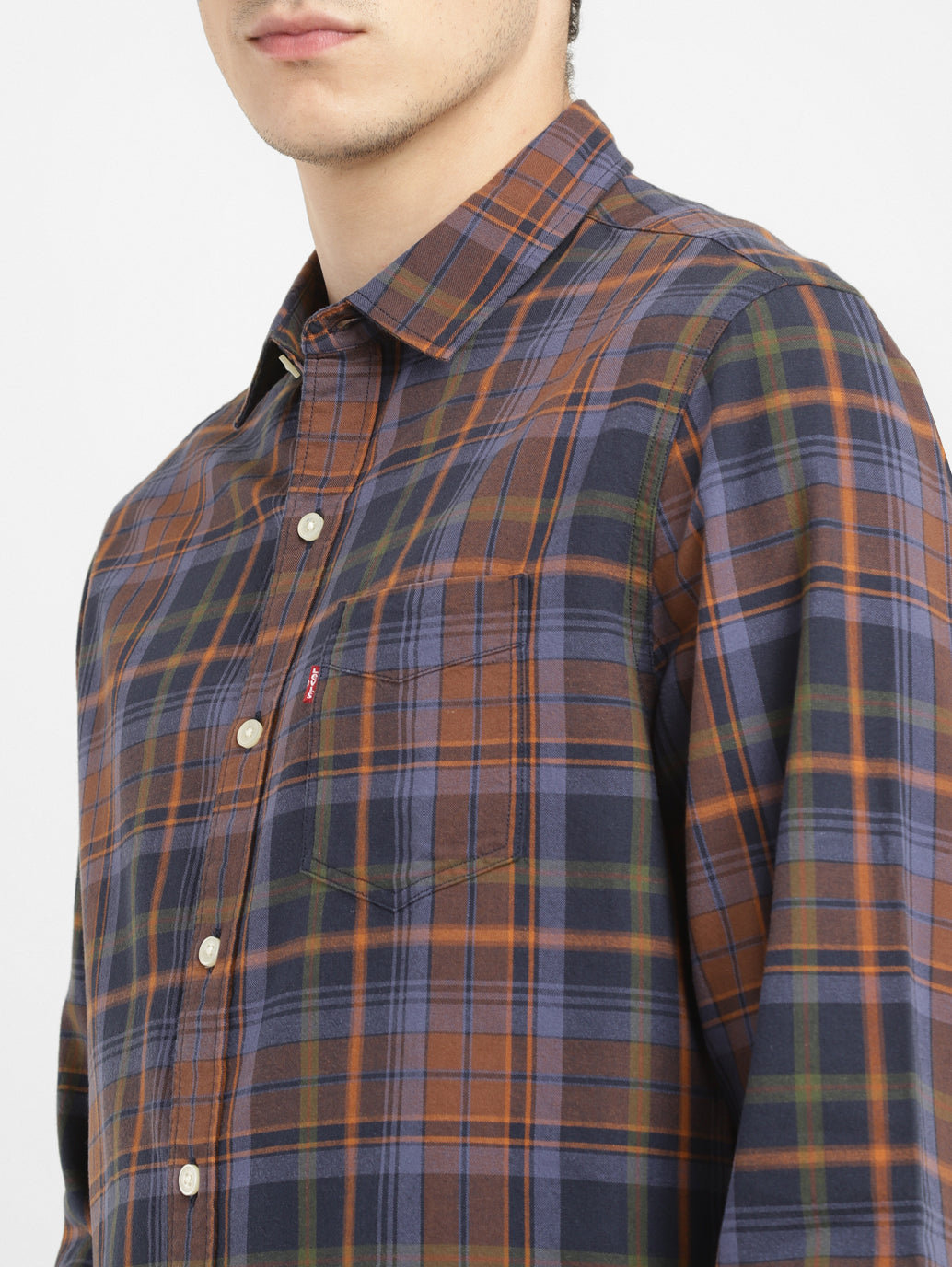 Men's Checkered Slim Fit Shirt