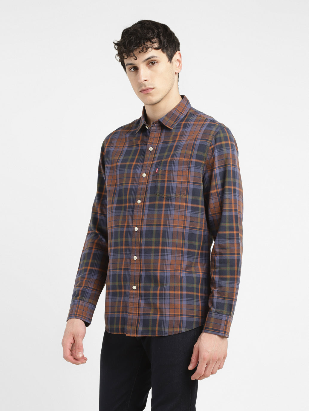 Men's Checkered Slim Fit Shirt