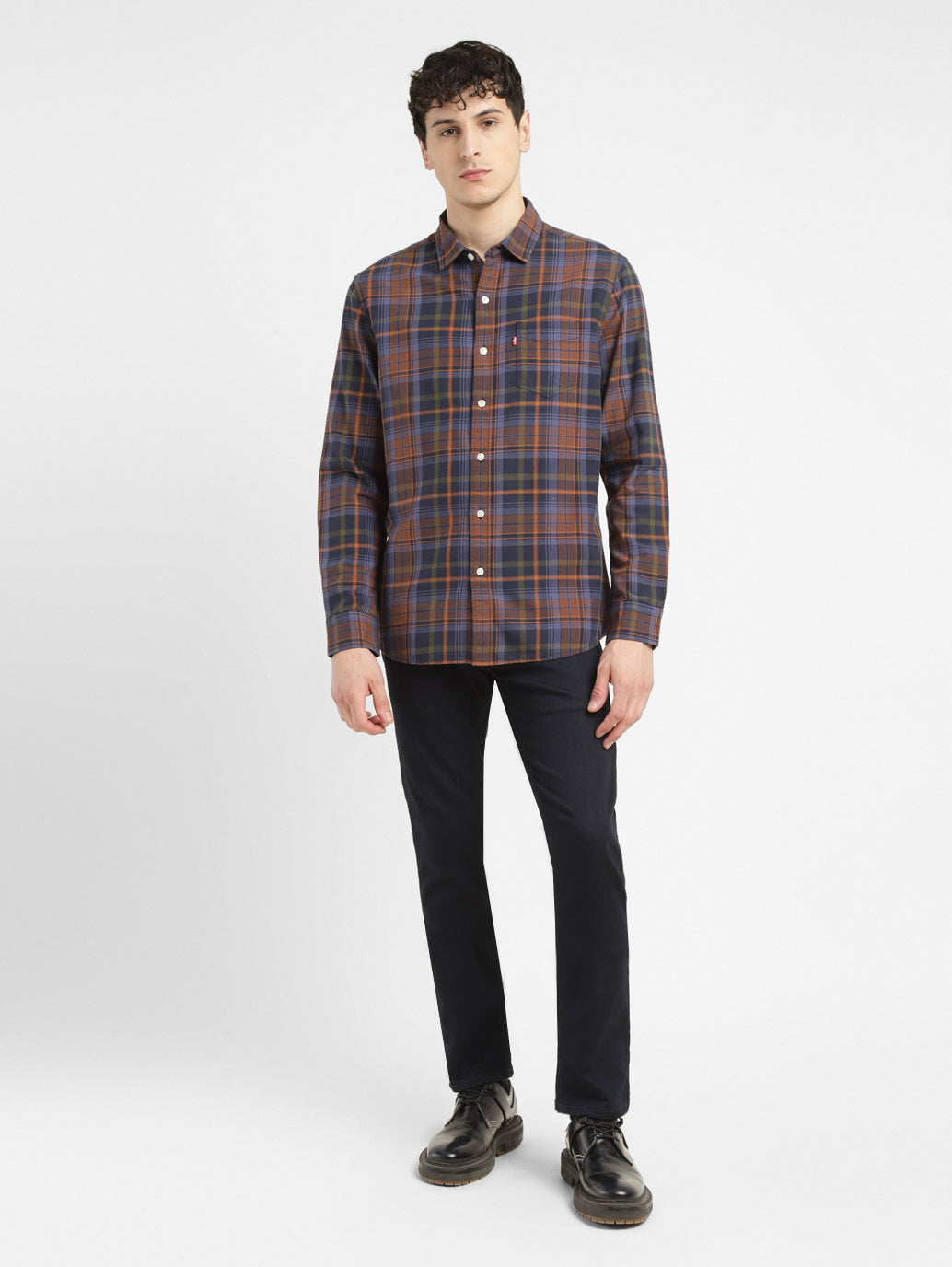 Men's Checkered Slim Fit Shirt