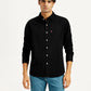 Men's Solid Slim Fit Shirt - Front View