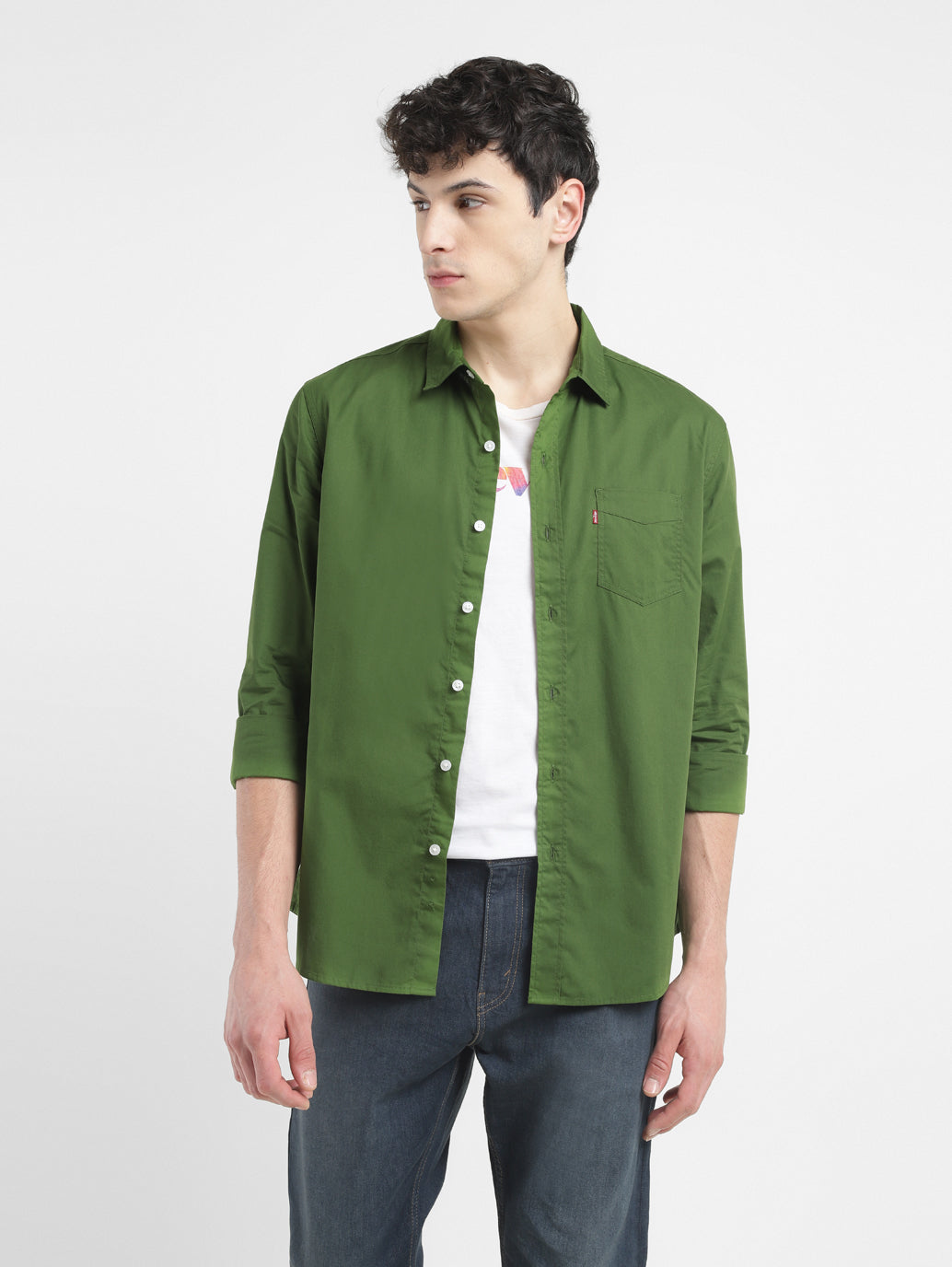 Men's Solid Slim Fit Shirt