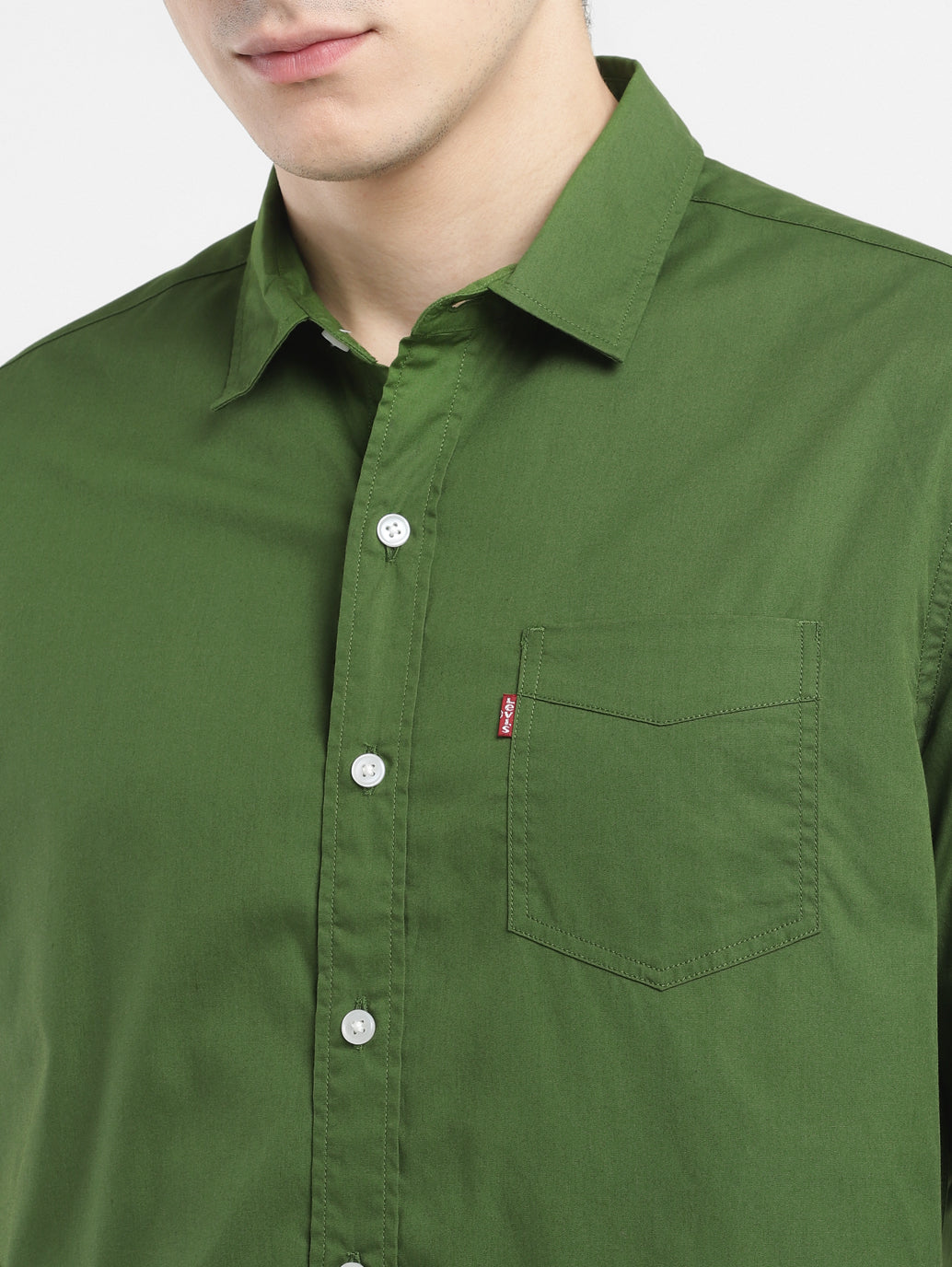 Men's Solid Slim Fit Shirt - ebf1b390-810c-434b-b3e2-320035a6e623 View