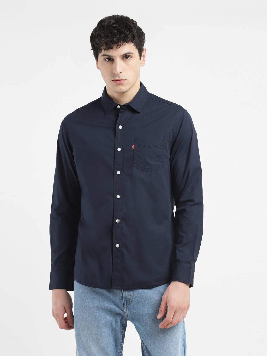 Men's Solid Slim Fit Shirt - 69c3d204-27c9-4c77-a17a-c5eef064c2f2 View