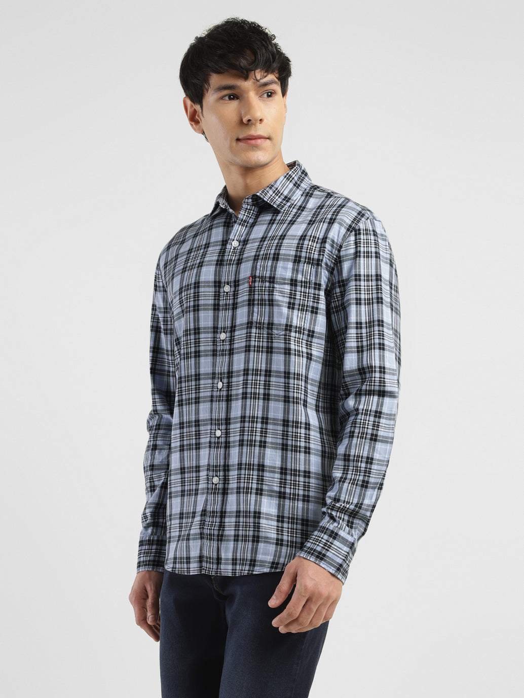 Men's Checkered Slim Fit Shirt