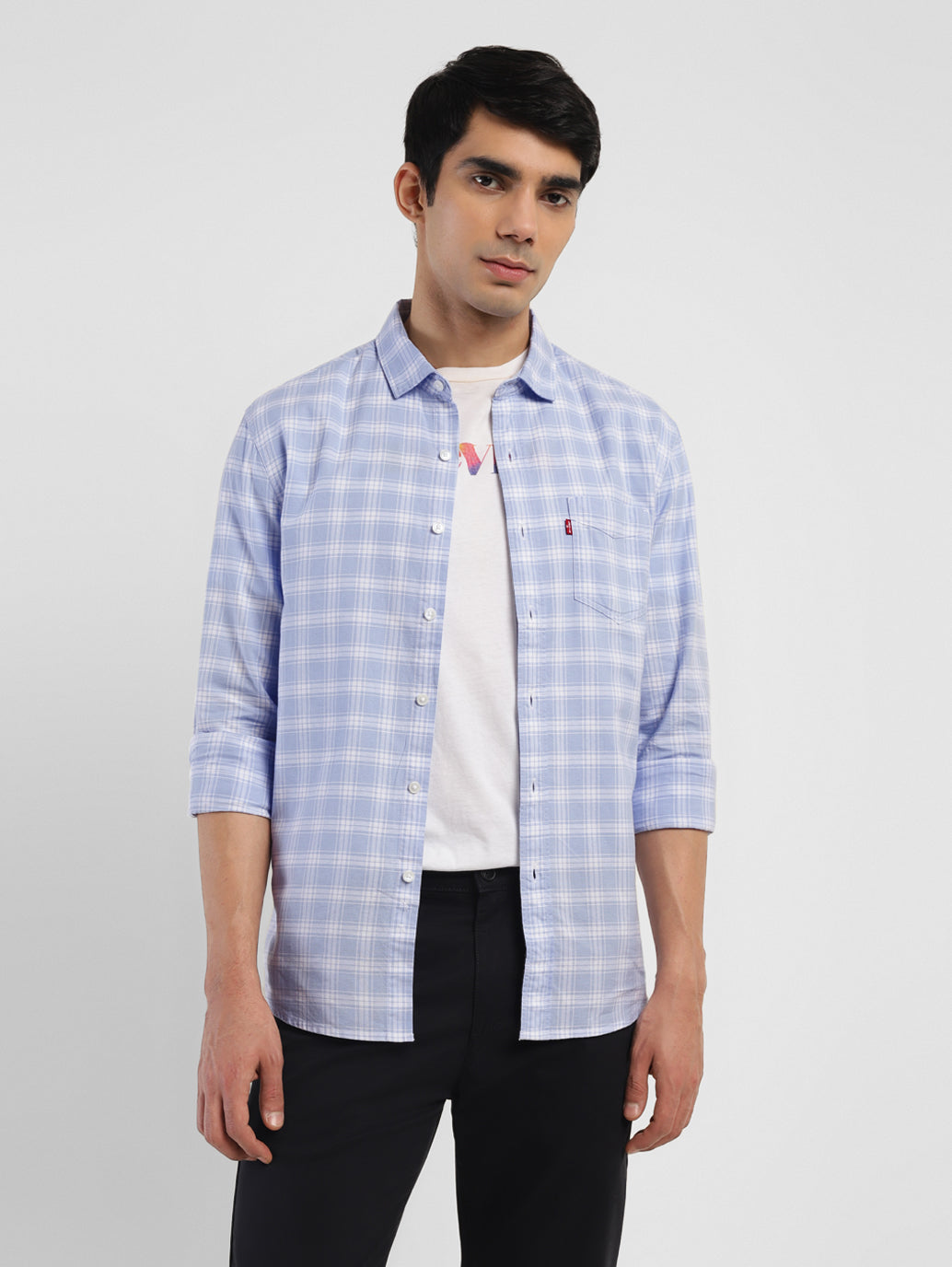 Men's Checkered Slim Fit Shirt