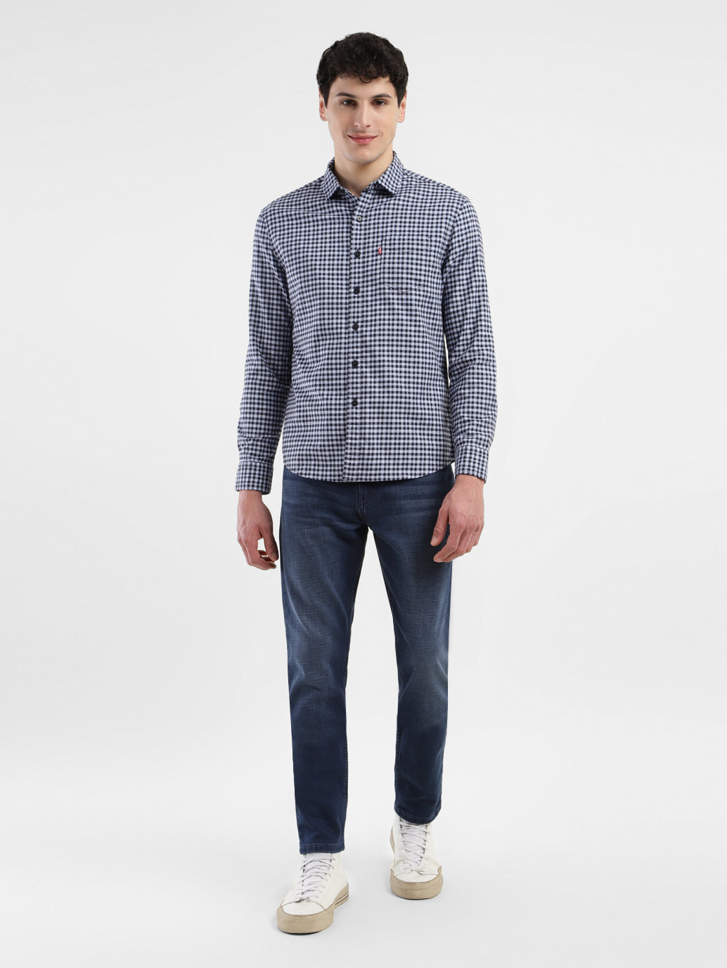 Men's Checkered Slim Fit Shirt