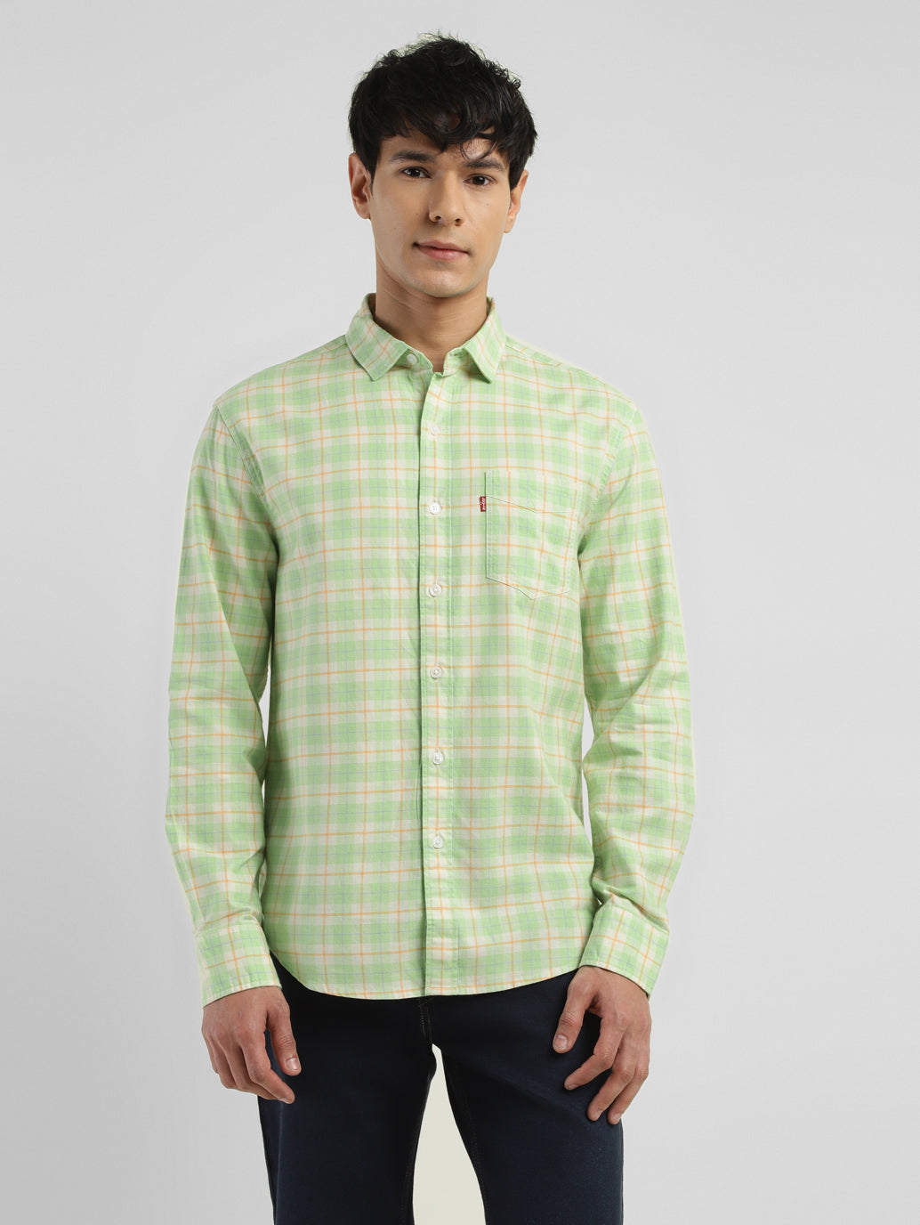 Men's Checkered Slim Fit Shirt