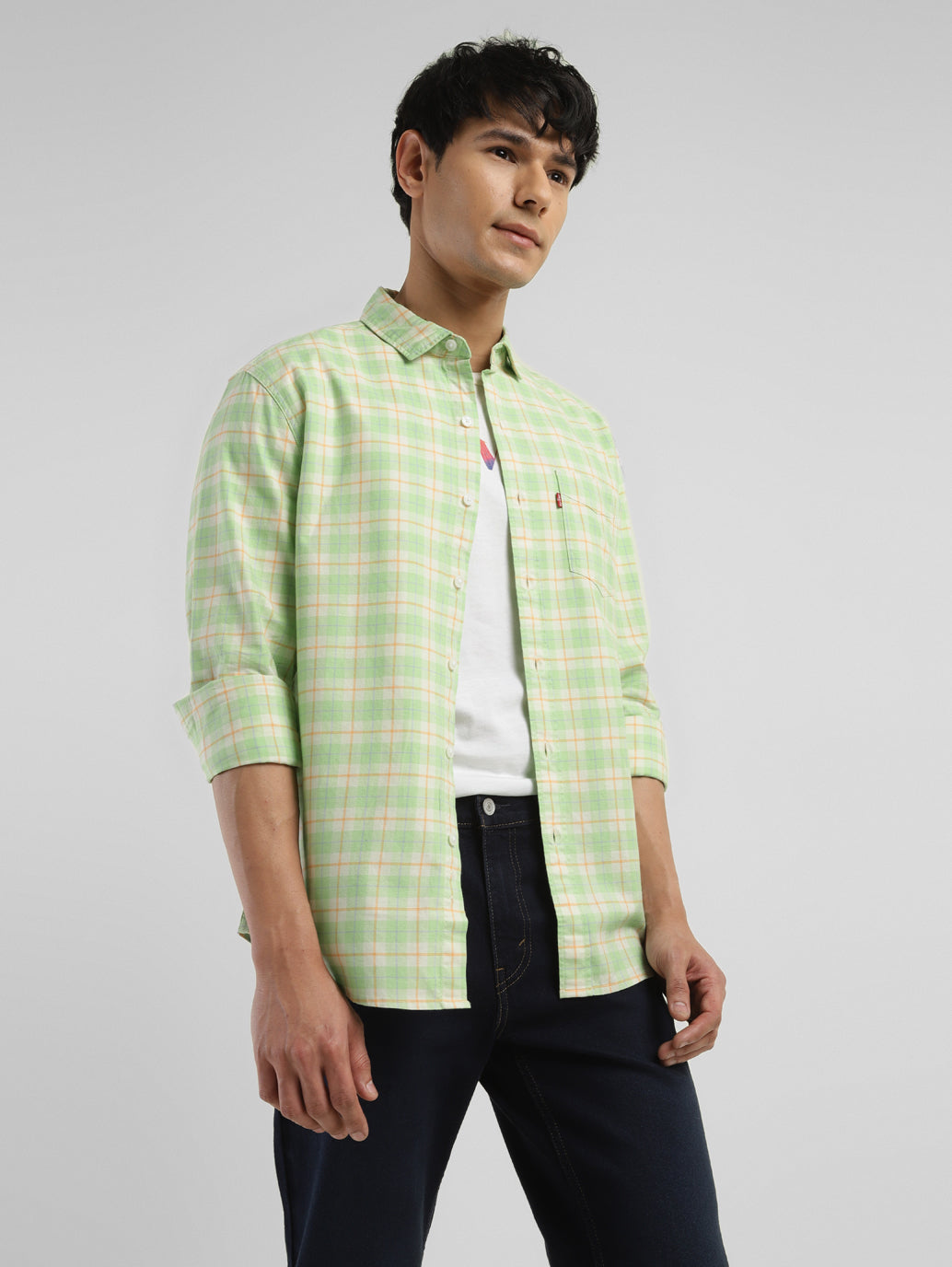 Men's Checkered Slim Fit Shirt