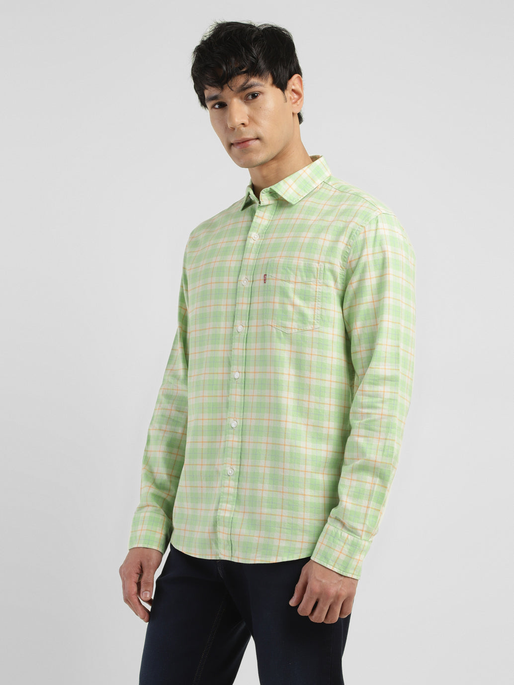 Men's Checkered Slim Fit Shirt