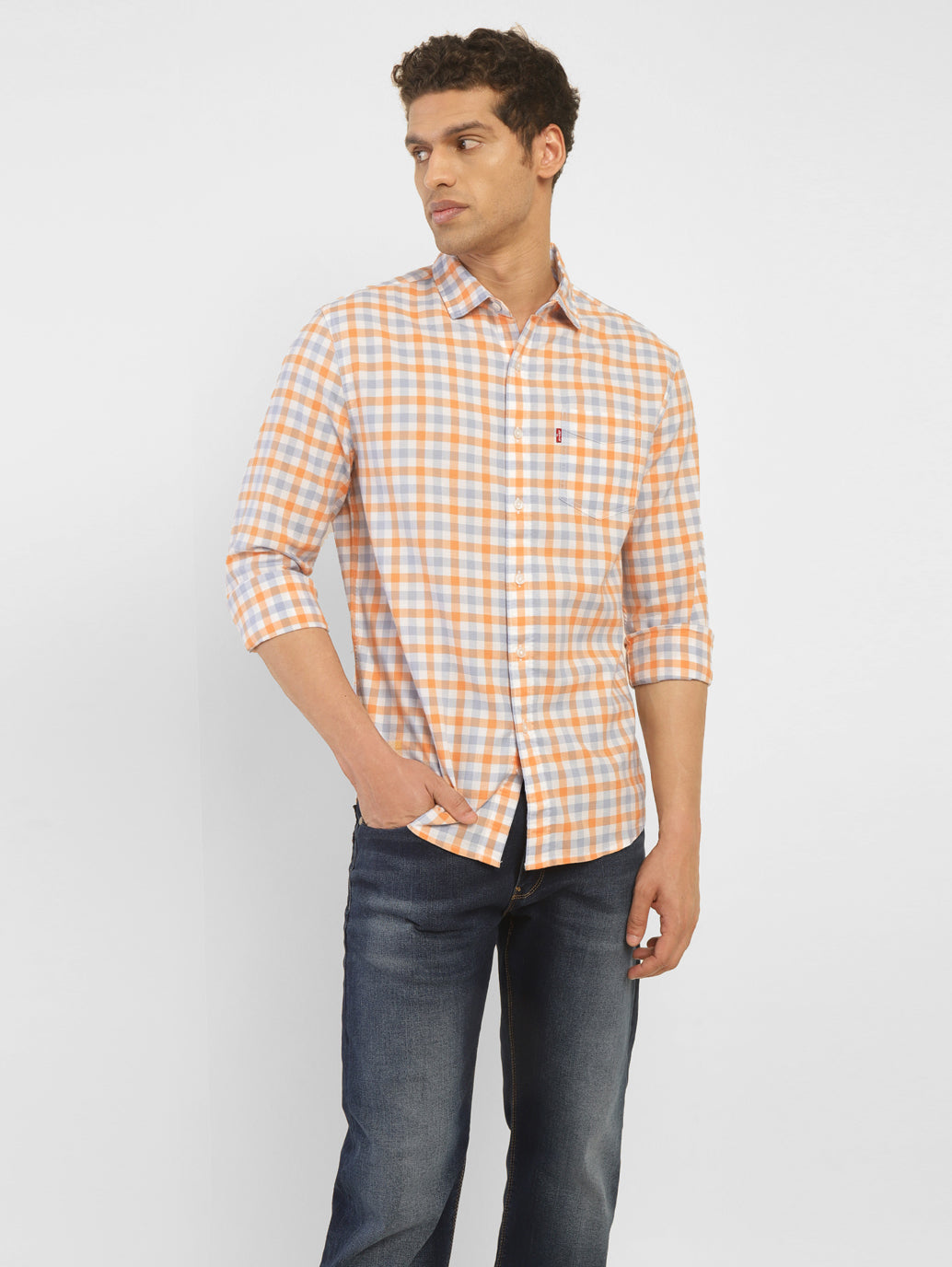 Men's Checkered Slim Fit Shirt