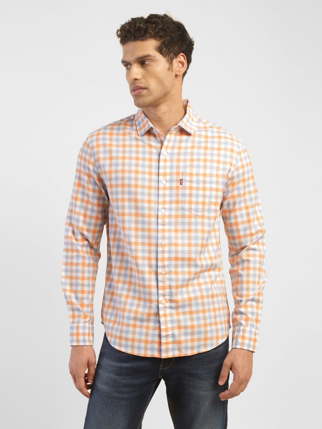 Men's Checkered Slim Fit Shirt