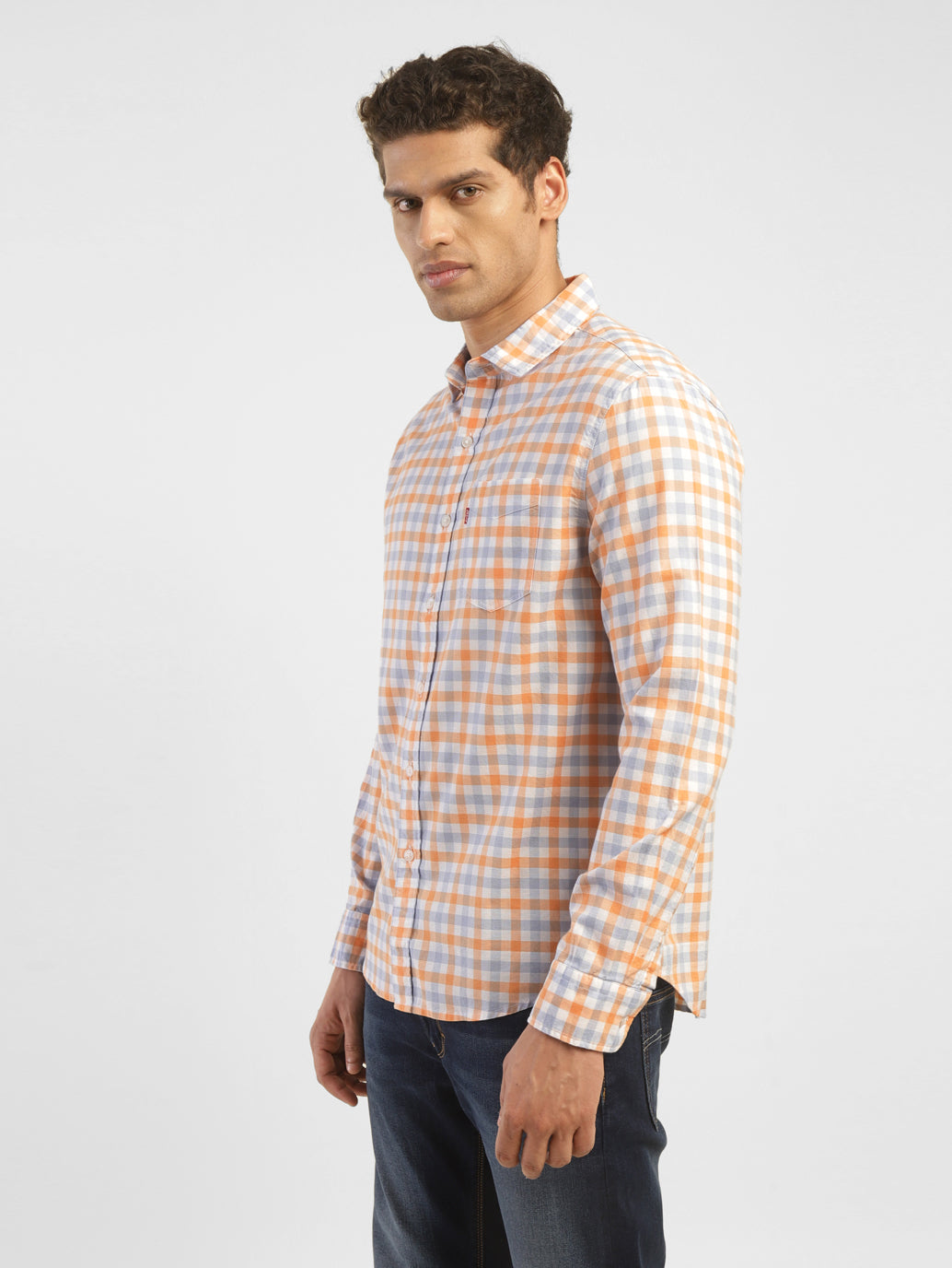 Men's Checkered Slim Fit Shirt