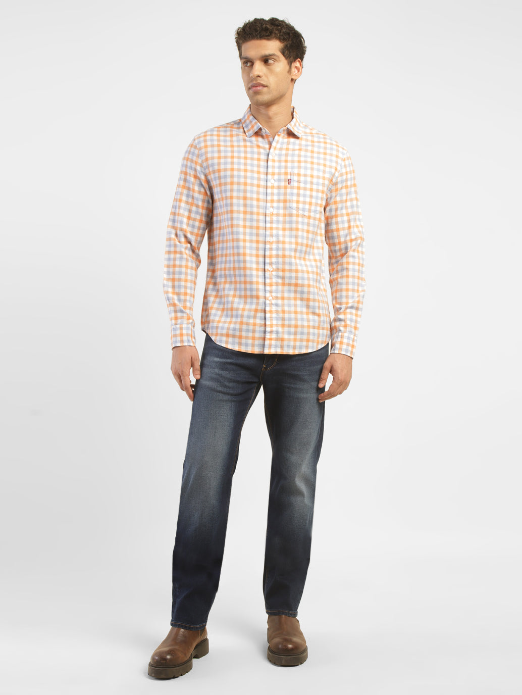 Men's Checkered Slim Fit Shirt