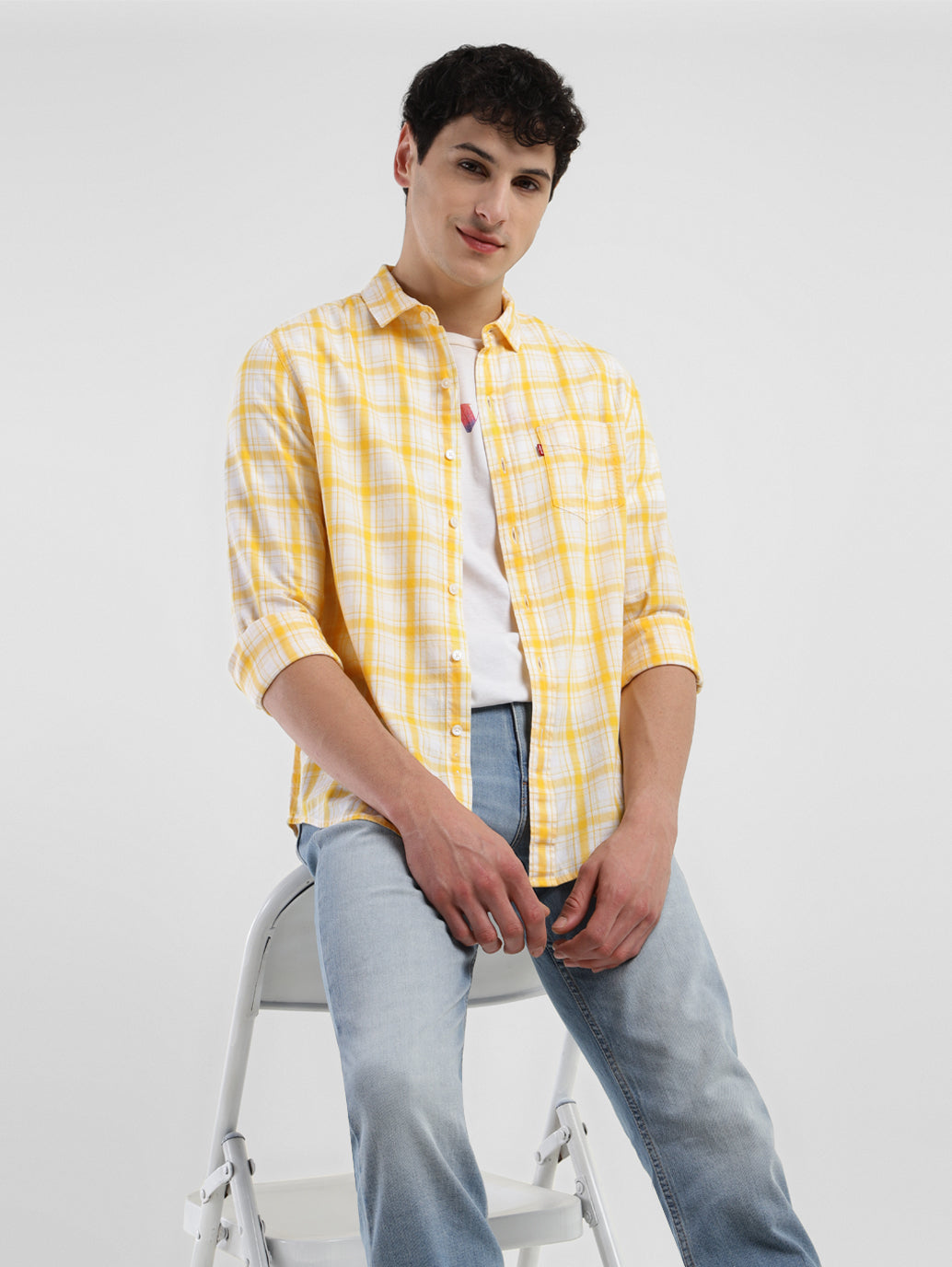 Men's Checkered Slim Fit Shirt