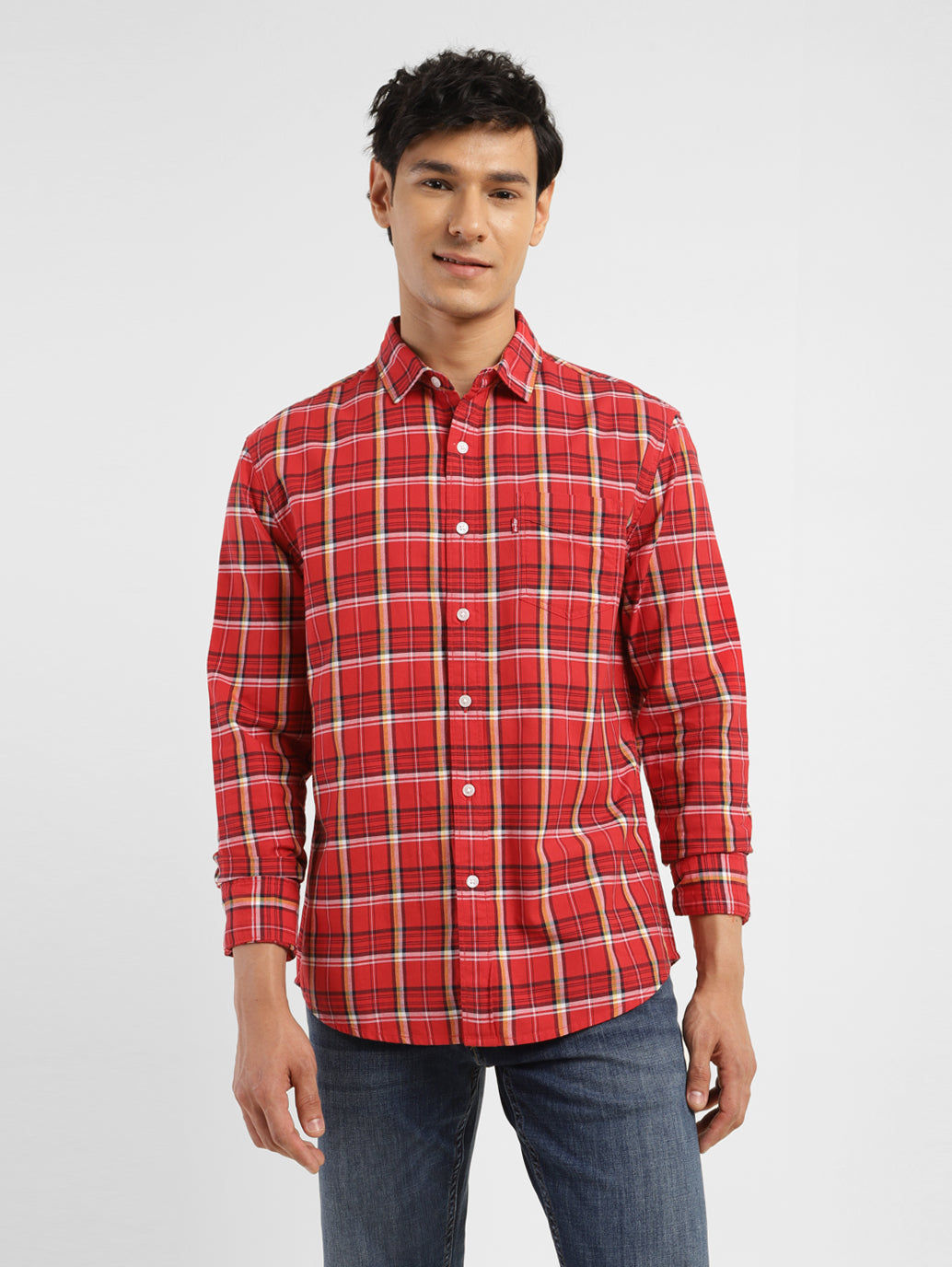 Men's Checkered Slim Fit Shirt