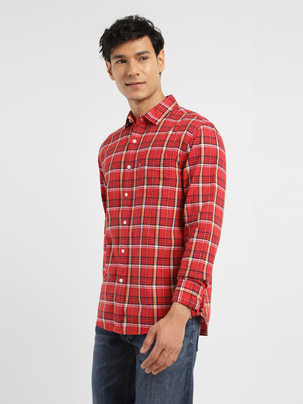 Men's Checkered Slim Fit Shirt