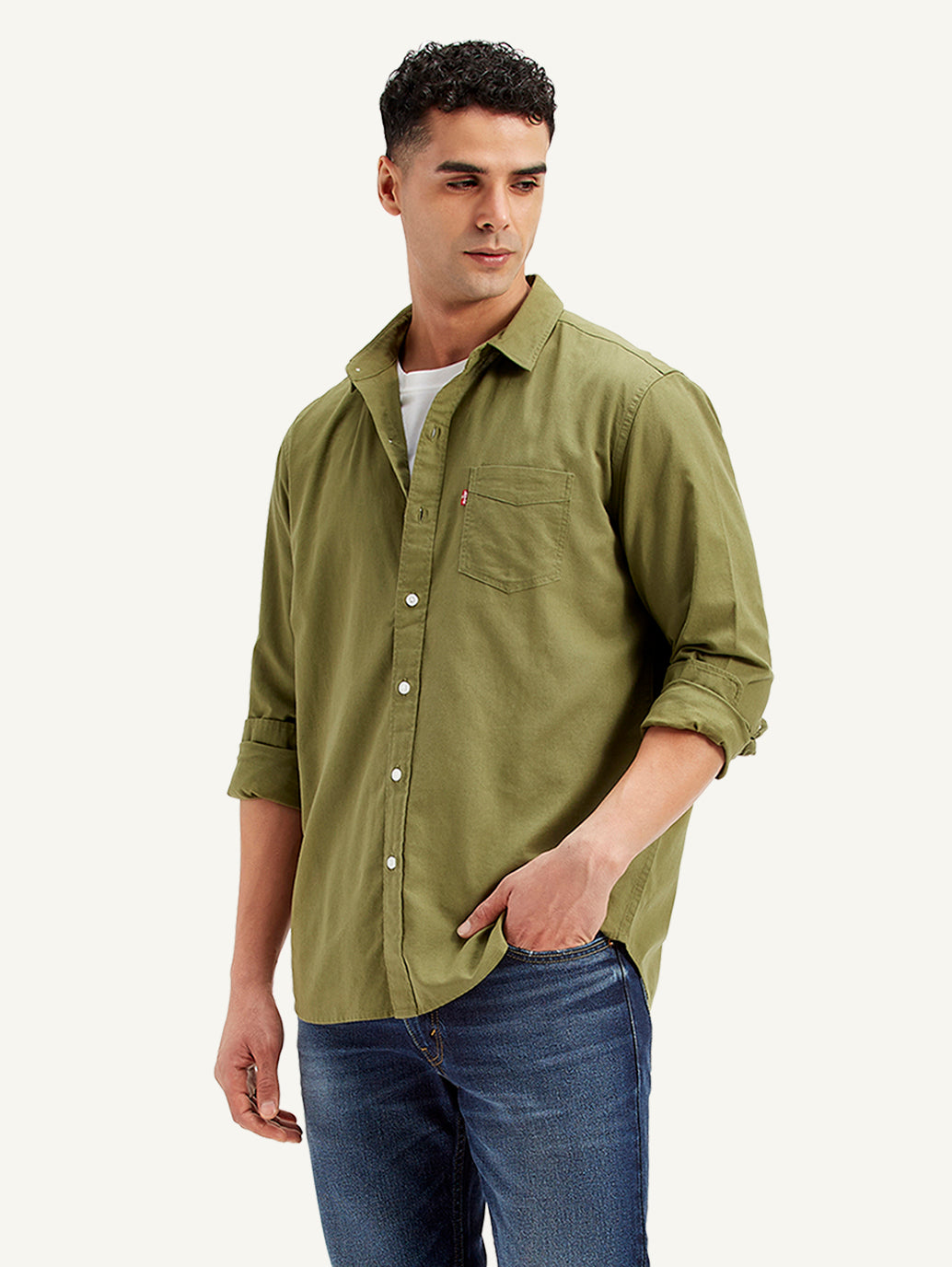 Men's Solid Regular Fit Shirt