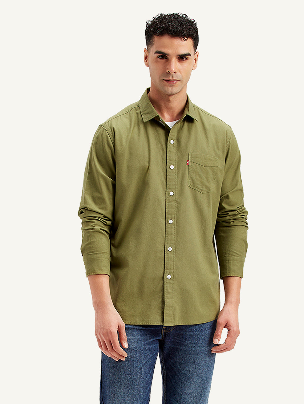 Men's Solid Regular Fit Shirt