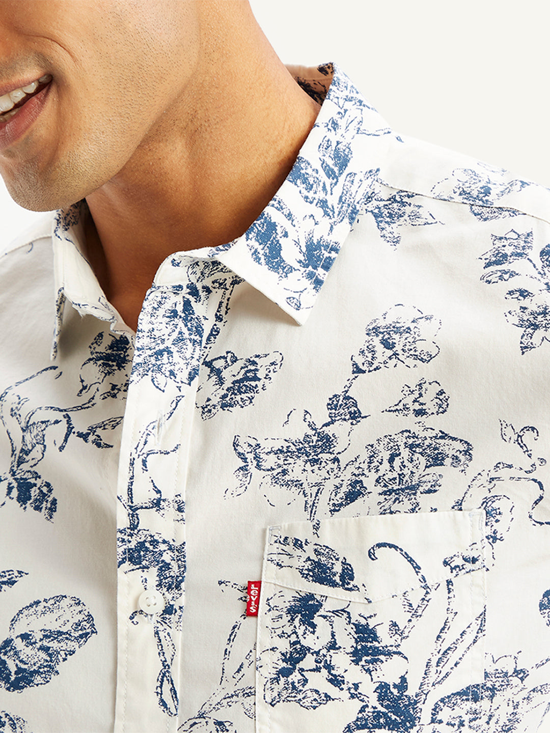Men's Floral Print Slim Fit Shirt – Levis India Store