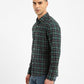 Men's Checkered Spread Collar Shirt