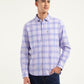 Men's Checkered Spread Collar Shirt - ec7a73f2-ce54-474f-b37f-4a01c83ce04e View