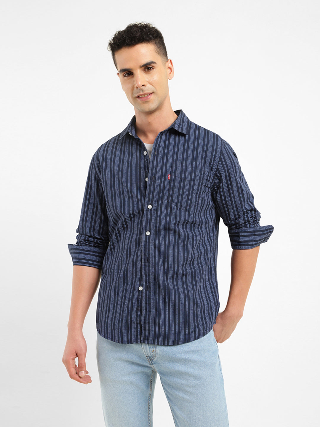 Men's Striped Slim Fit Shirt