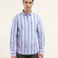Men's Striped Slim Fit Shirt - Front View