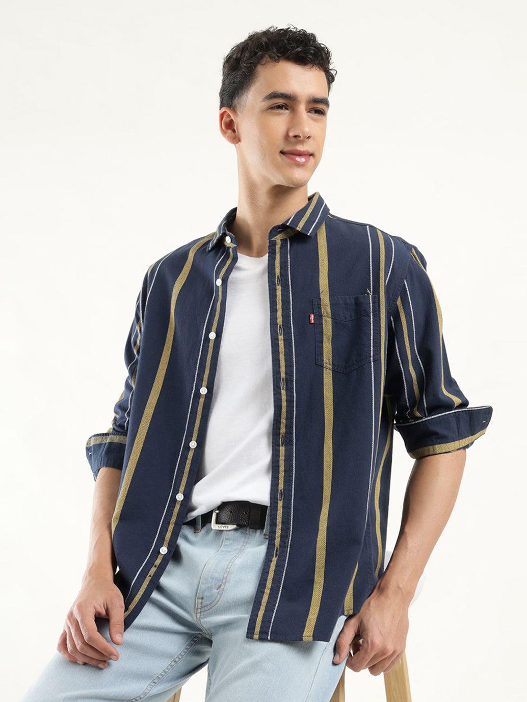 Men's Striped Slim Fit Shirt