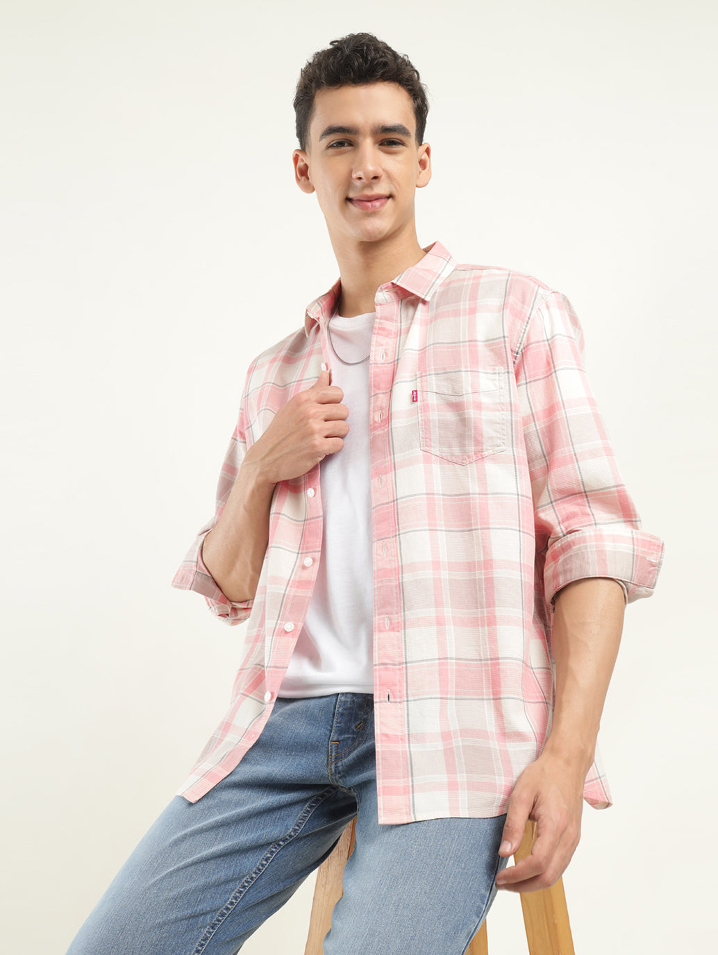 Men's Checkered Slim Fit Shirt