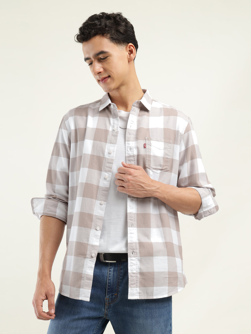 Men's Checkered Slim Fit Shirt