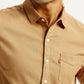 Men's Solid Slim Fit Shirt - Detail View