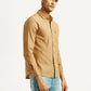 Men's Solid Slim Fit Shirt - Side View