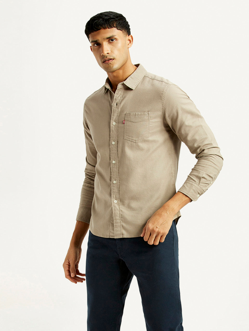 Men's Solid Slim Fit Shirt - Styleshot View