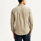 Men's Solid Slim Fit Shirt - Back View